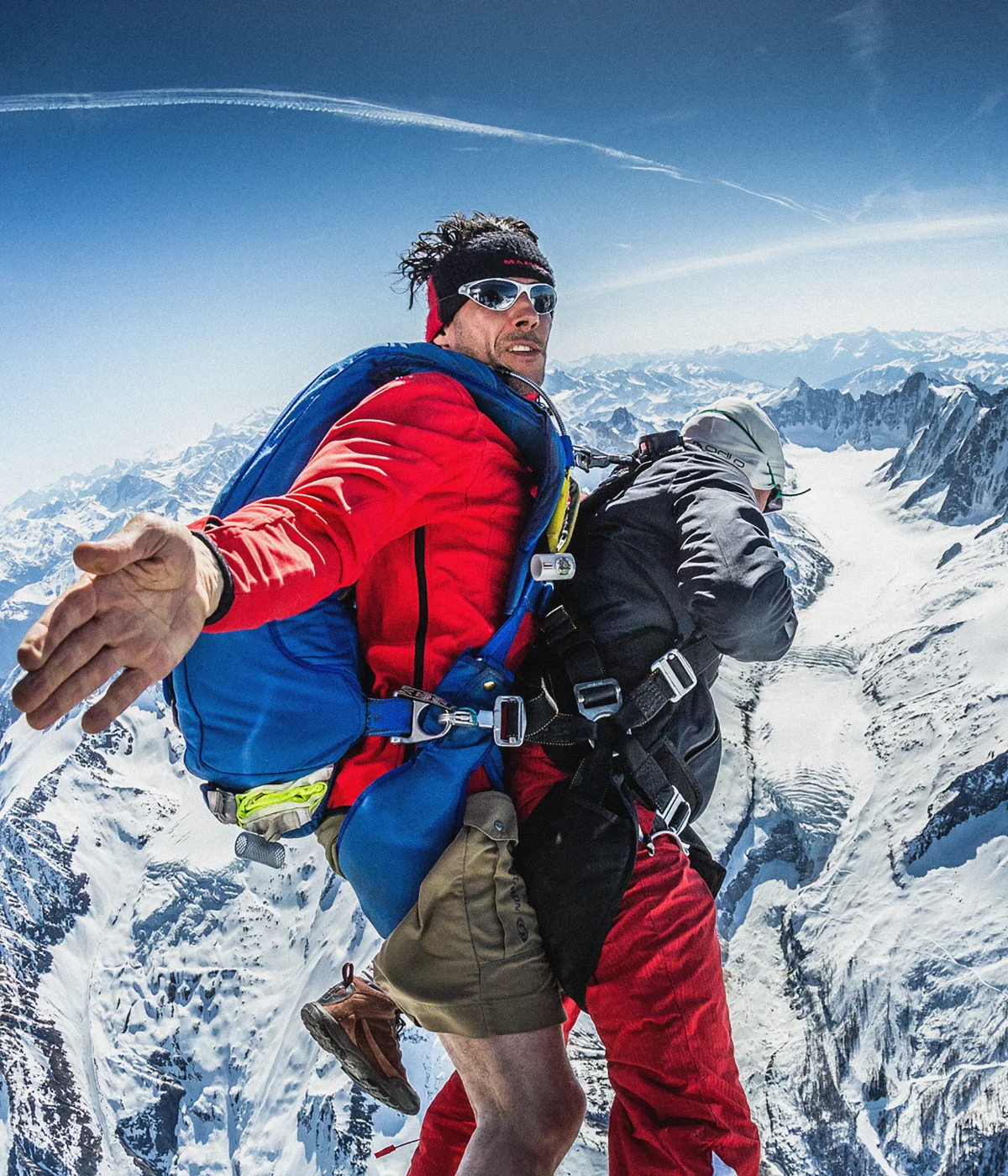 Vue sur le massif du Mont Blanc depuis 5000m