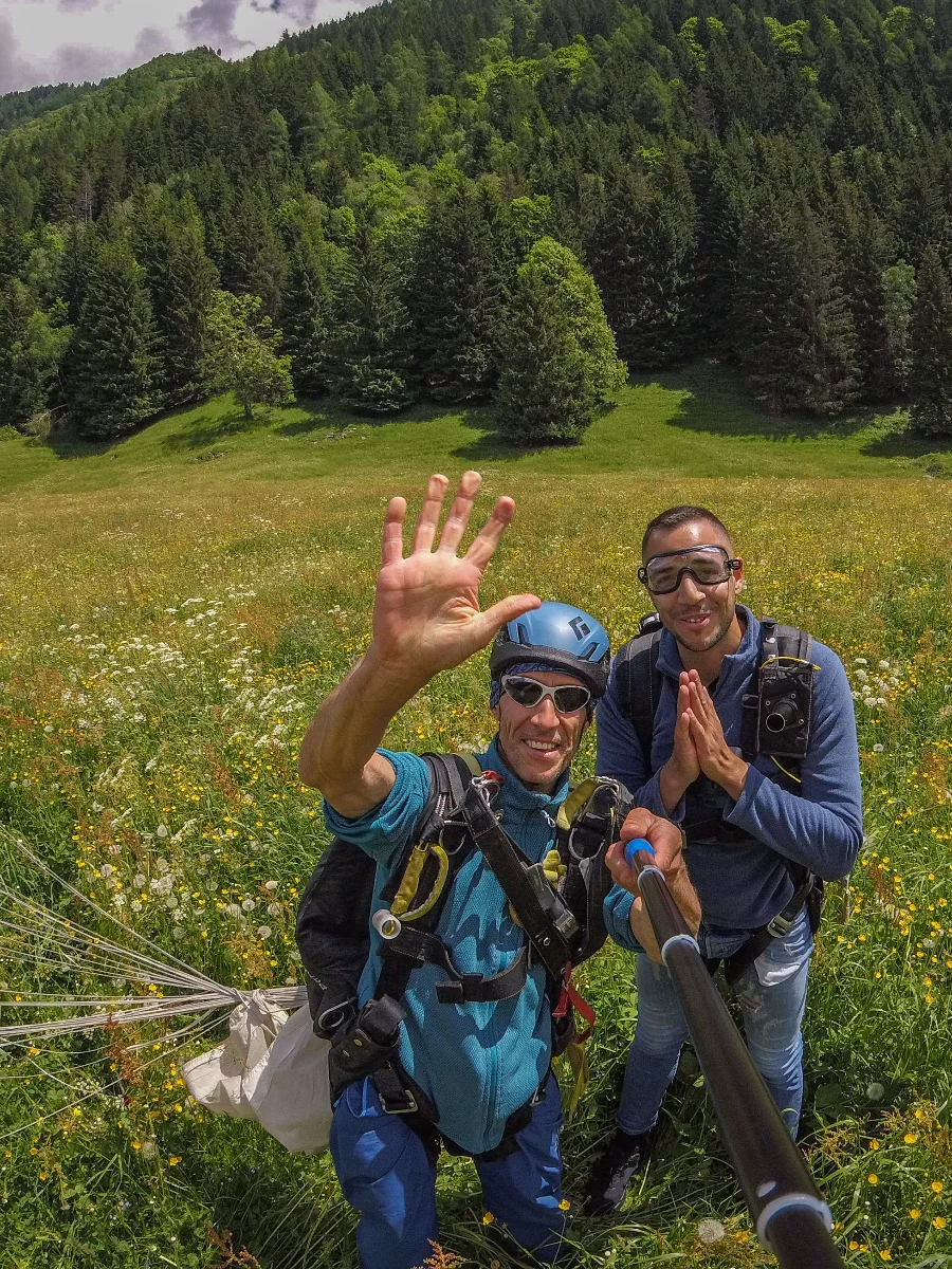 Saut en parachute Mont Blanc